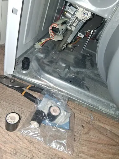 Replacement gas valve coils for a gas dryer that would not heat